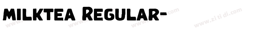 milktea Regular字体转换